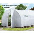 thumbnail image 6 of Jocisland 28x10x7.5 ft High Large Walk-in Greenhouse for Outdoors, Tunnel Greenhouse Kit, White, 6 of 8