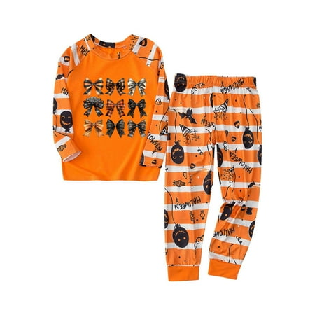 

Avrntaa Family Pajamas Matching Sets - Holiday Loungewear Funny Halloween Print PJs Sets Halloween Baby for Kids Fall Savings