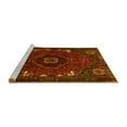 thumbnail image 2 of Ahgly Company Machine Washable Indoor Square Persian Yellow Traditional Area Rugs, 6' Square, 2 of 4