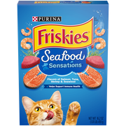 Purina Friskies Dry Cat Food, Seafood Sensations - 16.2 oz.