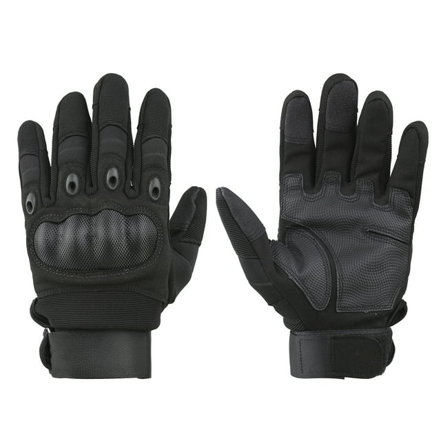 FlyFlise Motorcycle Riding Gloves Anti-slip Four Seasons Outdoor Mountaineering Three-finger Touch Screen Gloves
