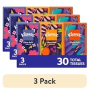 (3 pack) Kleenex On-The-Go Facial Tissues, 3 On-The-Go Packs, 10 Tissues per Pack, 3-Ply