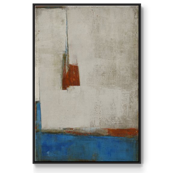 Take that Road Framed Premium Gallery Wrapped Canvas - Ready to Hang - 17 x 25 - Black Floating Frame