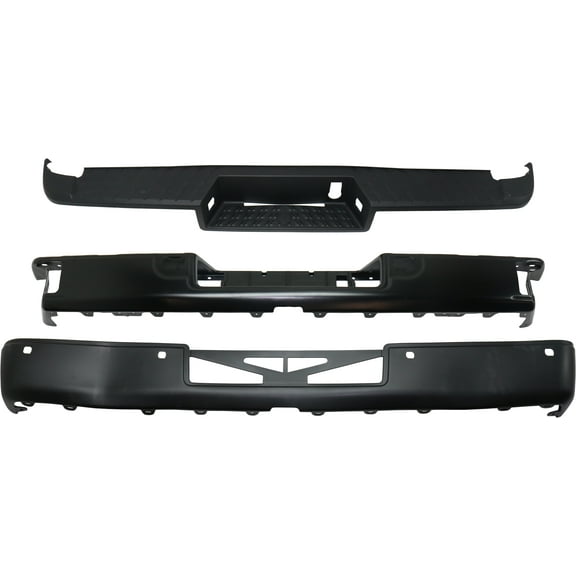 For 2017-2019 TITAN Rear Bumper Covers Black Steel 85030EZ30C-PFM NI1103131 Q