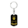 thumbnail image 1 of Basset Hound Keychain Stainless Steel or 18k Gold, 1 of 8
