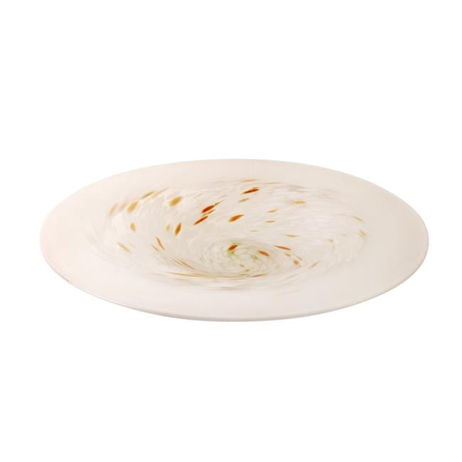 Jeco HD-HA016 18.5 in. Melitene Decorative Glass Plate