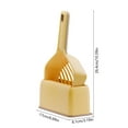 thumbnail image 3 of Large Cat Litter Scoop with Sloping Shovel Head - Poop Removal Tool, Sand Filtering Design, Ergonomic Handle, Hanging/Standing Storage - 26.4x17x8.1cm, 3 of 6