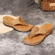 thumbnail image 4 of Chanclas de verano para mujer, zapatillas con tacón de cuña, sandalias, chanclas informales, zapatos de mujer Wmkox8yii  ytu4488, 4 of 8