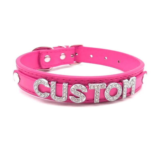 Collar de cuero personalizado con letras de nombre, Gargantilla, hebilla, cinturón, regalo de joyería