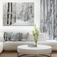 thumbnail image 2 of Designart Dense Winter Forest and Lane Canvas Wall Art, 2 of 4