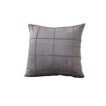 thumbnail image 2 of Edgergery Gray Couch Throw Pillow Covers,Cushion Pillow Case,18x18 Inch Line Stripes Pattern Brush Cloth Pillow Covers for Sofa Living Room Velvet Pillow Cases, 2 of 4