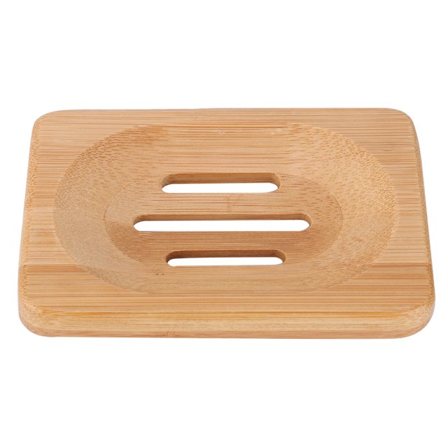 Soporte rectangular hecho a mano Zhivalor de bambú para bandeja de almacenamiento de jabonera