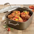 thumbnail image 5 of Anolon Advanced Umber Hard-Anodized Non-stick 7-Quart Covered Square Dutch Oven, Light Brown, 5 of 6