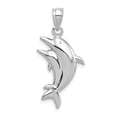 thumbnail image 3 of 14K White Gold Charm Pendant Themed Closed Back 28 mm 14, 3 of 4