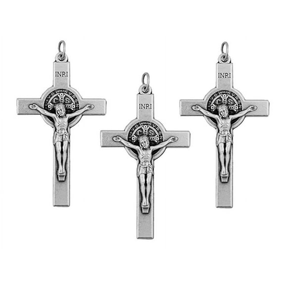 3-Pack of St. Benedict Crucifixes, 2" Long