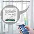 thumbnail image 5 of Tuya WIFI Smart Curtain Module Switch APP Remote Control 100-240VAC for Home Voice Control, 5 of 5