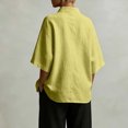 thumbnail image 5 of Neewe 3/4 Length Sleeve Womens Tops Dressy V Neck Collared Shirts Trendy Business Casual Work Blouses Daily Outfits 2026, 5 of 5