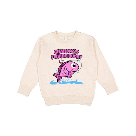 Inktastic Grandpa's Fishing Buddy (pink) Toddler Sweatshirt