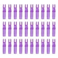 thumbnail image 1 of Uxcell Archery Arrows Nocks 6.2mm, Plastic Insert Arrow Nock Replacement Arrow Tails for Shooting Compound Recurve Transparent Purple, 1 of 7