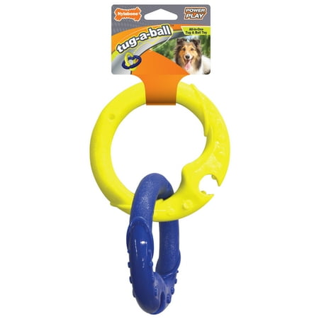 UPC: 0018214848776 | Nylabone Power Play Tug-a-Ball 2-in-1 Ball and Tug Toy for Dogs Large (1 Count)