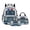 Funny Police Car, variant on Xoenoiee Cat Astronaut Universe Print Kids Backpack School Bag 3-in-1 Bookbag Set with Lunch Box Pencil Case for Teen Girls Boys Schoolbag Elementary Preschool Bookbag Satchel
