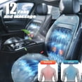 thumbnail image 2 of Frost Seat - Frost Seat Covers, Frostseat Cooling Car Seat Cover with 12 Fan & 6-Mode Massage, Automatic Start-Stop, 12V-24V Ventilated Cooling Car Seat Cushion for Car SUV Truck Universal Fit (24V), 2 of 8