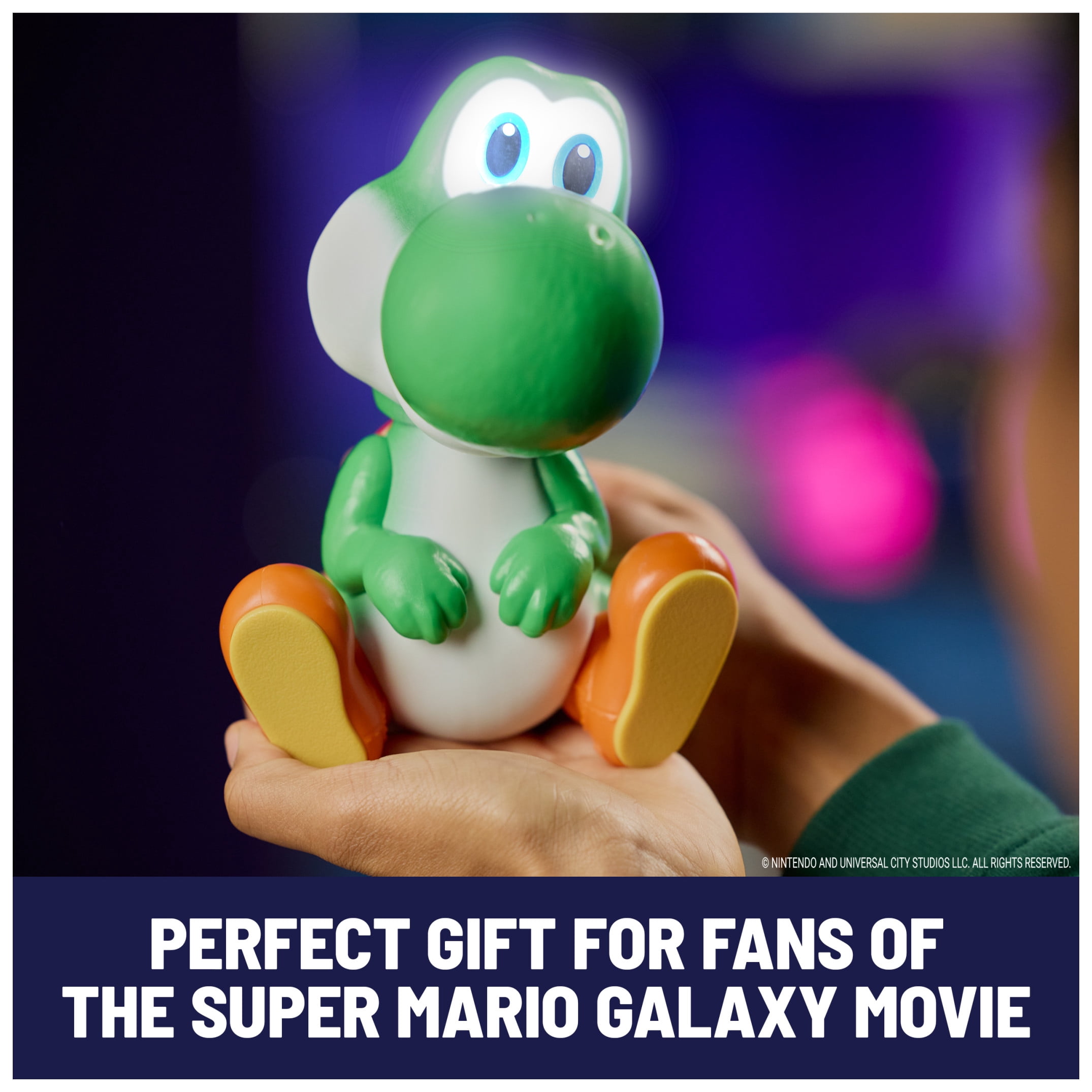 Super Mario Galaxy Movie, Hatchin' Yoshi Interactive Yoshi Figure, For Ages 4 and up