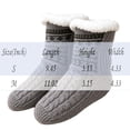 thumbnail image 3 of Domzle Fuzzy Slipper Socks Women Winter Warm Gift for Women Soft, Warm & Cozy: Fleece-Lined Indoor Socks with Non-Slip Grippers Offer Fluffy Comfort for Home, House or Cabin Wear Beige, 3 of 5