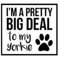 thumbnail image 1 of Dog Shirt Yorkie Paw Print Funny Pet Love Wall Decals for Walls Peel and Stick wall art murals Black Large 36 Inch, 1 of 2