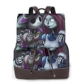 thumbnail image 1 of Goofa The Nightmare Before Christmas Pattern Leather Backpack Purse for Women Fashion Multipurpose Design Handbag Ladies Shoulder Bags Travel Backpack, 1 of 4
