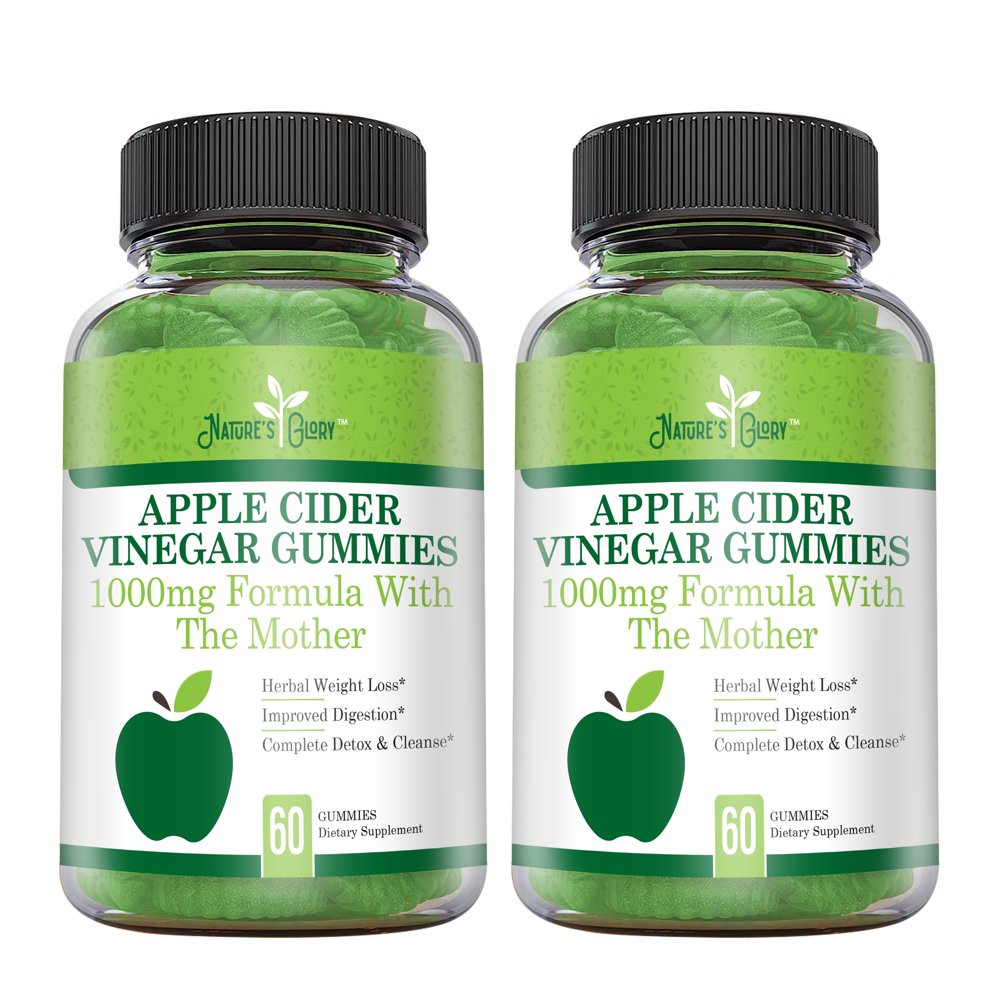 Apple Cider Vinegar Gummies with the Mother for Herbal Weight Loss and
