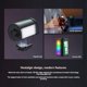 thumbnail image 3 of 2 Unids RGB A Color Luz de Relleno Mini LED Luz de Vídeo con Montaje Magnético 3000/4500/6000K Película Retro Style2, 3 of 5