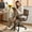 Brown, variant on ALLGOD Home Office Chair with PU Leather, Adjustable Height Rocking Office Chair, Desk Chair with 360° Swivel, Computer Chair for Living Room, Bedroom, Student, Adults, Brown