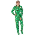thumbnail image 3 of Footed Pajamas - Tis The Season Kids Hoodie Fleece One Piece - Kids - Small (Fits 4'2 - 4'5"), 3 of 4