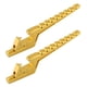 thumbnail image 4 of Reposapiés para pasajero de motocicleta, soporte de extensión para pedales traseros de aleación de aluminio Oro, 4 of 9