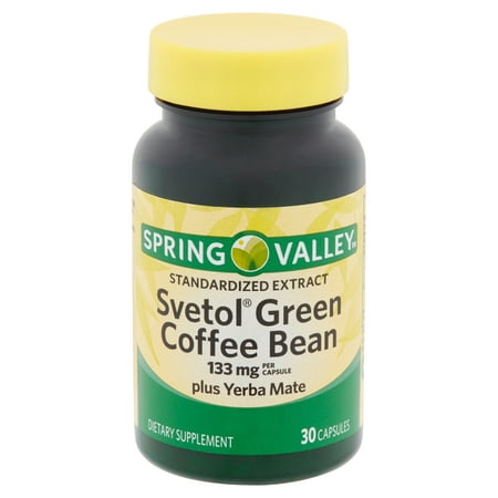 Spring Valley Svetol Standardized Extract Green Coffee Bean Capsules, 133 mg, 30