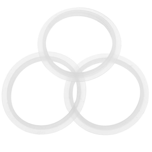 SWETRACE 3Pcs White Rubber Sink Seal for Kitchen and Bathroom 1.63X1.63X0.12In