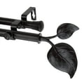thumbnail image 3 of 13/16" Dia Adjustable 28-48 inch Double Curtain Rod with Parnika Finials - Black,(4733-282), 3 of 3