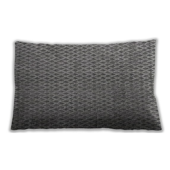 Ahgly Company Indoor Rectangular Mid-Century Modern Lumbar Throw Pillow, 13 inch by 19 inch
