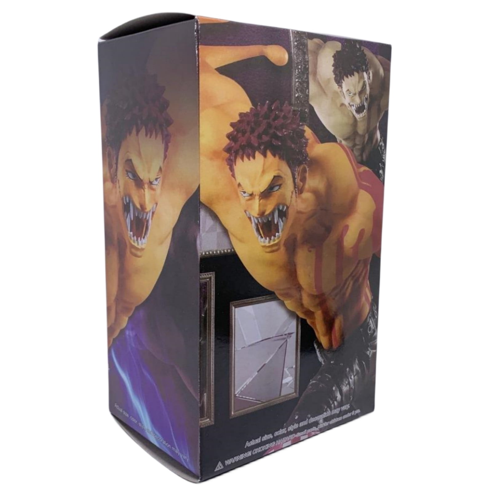 Skpitin Battle stance Charlotte Katakuri Figure Anime Doll with Accessories Anime Character Model PVC Material Decoration Gift 8.26inch