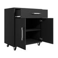 thumbnail image 6 of Manhattan Comfort Eiffel 2-Piece Storage Garage Set in Matte Black, 6 of 17