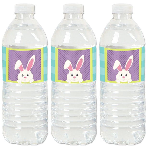 Hippity Hoppity - Easter Party Water Bottle Sticker Labels ...