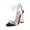 Black, variant on Anuirheih Women's High Heel Shoes Pumps Buckle Strap Casual Pointed Toe Sandals Transparent Crystal Slippers Sandals Women (Black)