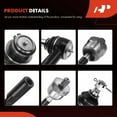 thumbnail image 6 of A-Premium 6Pcs Front Suspension Kit Inner Outer Tie Rod End Ball Joint Compatible with Ford F-150 2004-2006 4WD Replace# 4L3Z3280CA, 4L3Z3A130CA, 6 of 7