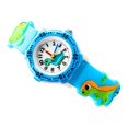 thumbnail image 2 of Reloj para niños Qarigey dinosaurio de dibujos animados reloj de cuarzo Azul, 2 of 6