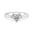 thumbnail image 4 of IGI Certified 5 Carat Heart Shape Lab Grown Diamond Engagement Ring | 14K White Gold | Ivory Vintage Solitaire Diamond Ring | FG-VS Quality Friendly Diamonds, 4 of 6