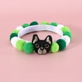 thumbnail image 4 of CSChome Pet Collar Pet Collar Cartoon Soft Cute Adjustable Woolen Thread Fur Ball Dog Collar, 4 of 7