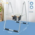 thumbnail image 5 of KloKick Toddler Swing - Baby Swing with Foldable Stand, Indoor/Outdoor Swing Set for Ages 1-3, Canvas Seat, 55lbs Capacity, 5 of 7