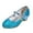 Blue, variant on KYAIGUO Kids Girls Dress Shoes Toddler Low Heels Sparkle Party Wedding Shoes Mary Jane Glitter Shoes