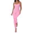 thumbnail image 6 of HSHMT Jumpsuits for Women Women Workout Seamless Jumpsuit Yoga Ribbed Bodycon Spaghetti Strap Leggings Romper, 6 of 8